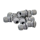 Twin Eagle Imports Cable Gland 10 Pack IP68 PG11 White Nylon Cable Gland 5-10mm Cable Range